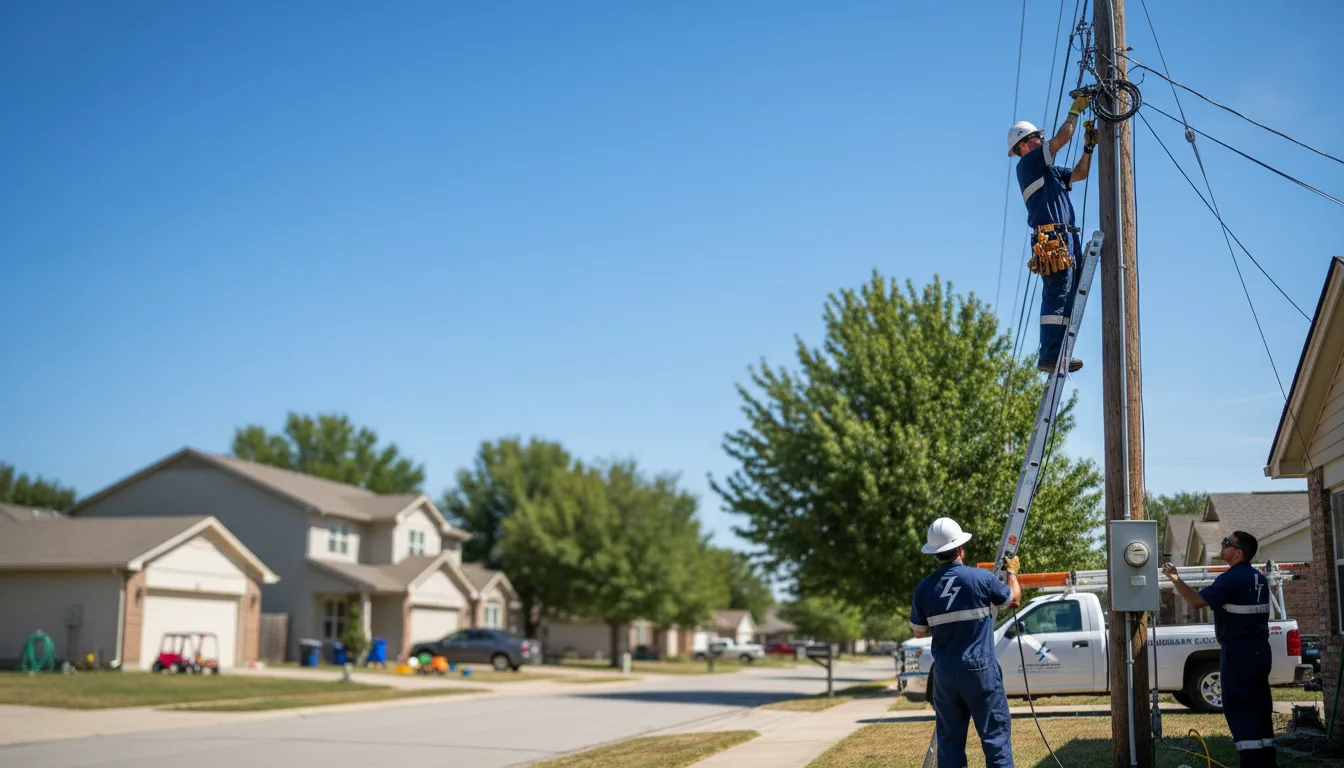 Residential electrician providing installation services in England, AR